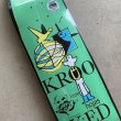 画像2: KROOKED SKATEBOADING "CROMER HOJAS EGG SHAPE DECK" - 8.25inch (2)