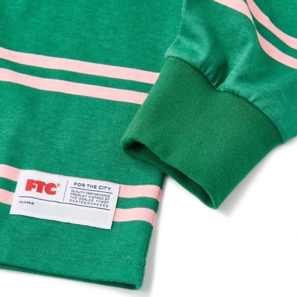 画像4: FTC "PRINTED STRIPE RUGBY SHIRT" - TAN (4)