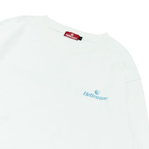 画像4: HELLRAZOR "TRADE MARK LOGO L/S TEE" - WHITE (4)