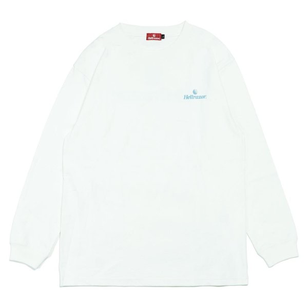 画像1: 【 SALE 20% off 】HELLRAZOR "TRADE MARK LOGO L/S TEE" - WHITE (1)