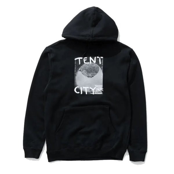 画像1: ANTI HERO SKATEBOARDS "TENT CITY PULLOVER HOODIE" - BLACK (1)