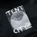 画像2: ANTI HERO SKATEBOARDS "TENT CITY PULLOVER HOODIE" - BLACK (2)