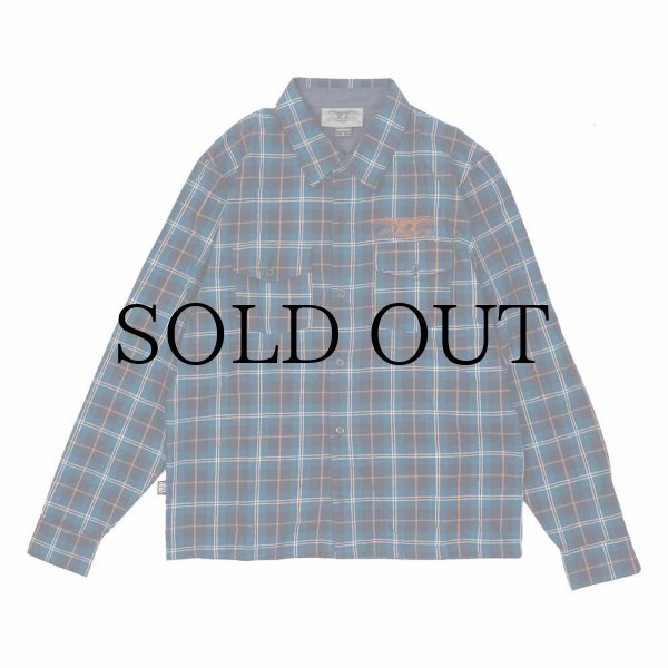 画像1: ANTIHERO " BASIC EAGLE FLANNEL SHIRTS " - MULTI /ORANGE (1)