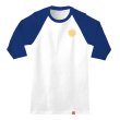 画像2: SPITFIRE WHEELS "3/4 SLEEVE CLASSIC 87' SWIRL RAGLAN TEE" - WHITE / ROYAL (2)