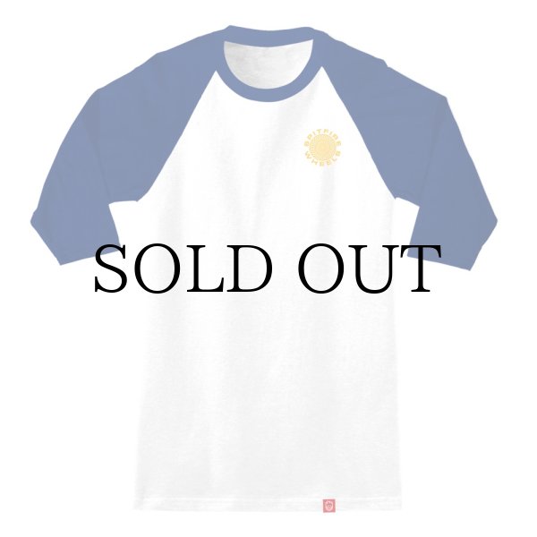 画像2: SPITFIRE WHEELS "3/4 SLEEVE CLASSIC 87' SWIRL RAGLAN TEE" - WHITE / ROYAL (2)