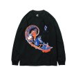 画像1: EVISEN SKATEBOARDS "FUJI Q LS TEE" - BLACK (1)