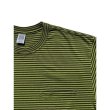 画像2: COMFORTABLE REASON "THIN STRIPE POCKET TEE" - OLIVE×BROWN (2)