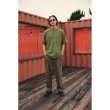 画像4: COMFORTABLE REASON "THIN STRIPE POCKET TEE" - OLIVE×BROWN (4)