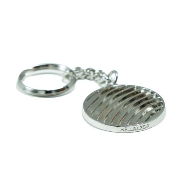 画像3: HELLRAZOR "LOGO KEY CHAIN with Pouch " - ALLOY with SILVER PLATED (3)