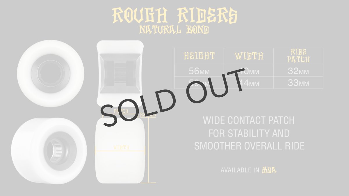 画像2: BONES WHEELS "ATF ROUGH RIDER RUNNERS " - BLACK 56mm 80a  (2)