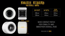 画像2: BONES WHEELS "ATF ROUGH RIDER RUNNERS " - BLACK 56mm 80a  (2)