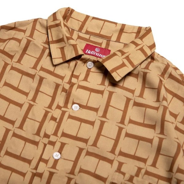 画像3: HELLRAZOR "H MONO SHIRT” - BEIGE (3)