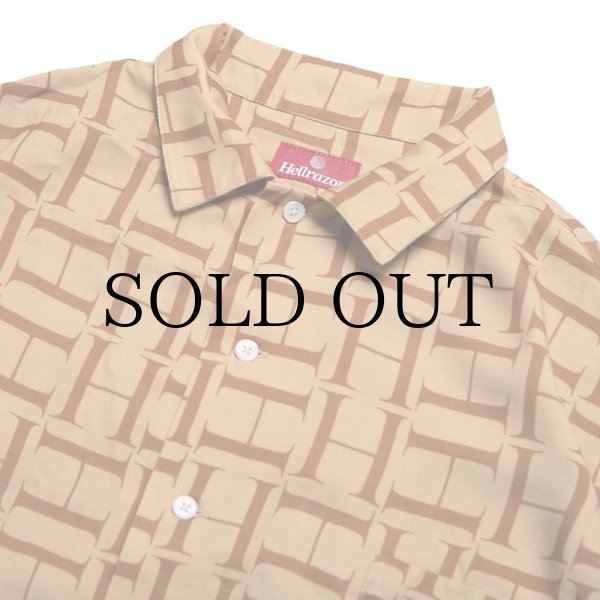 画像3: HELLRAZOR "H MONO SHIRT” - BEIGE (3)