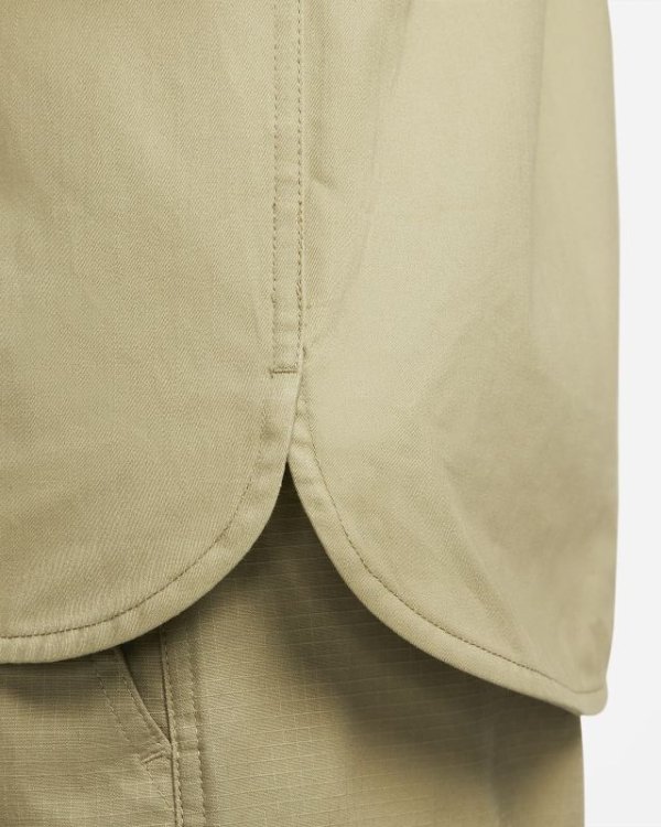 画像5: 【SALE】NIKE SB "Woven Skate Long-Sleeve Button Up" - Neutral Olive/Whit (5)