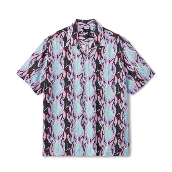 画像1: FTC "LEAF RAYON SHIRT" - BLACK (1)