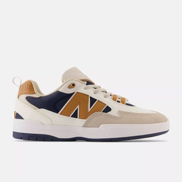 画像2: NEW BALANCE NUMERIC "NM808FCY / Tiago Lemos 808" - WHITE&BROWN (2)