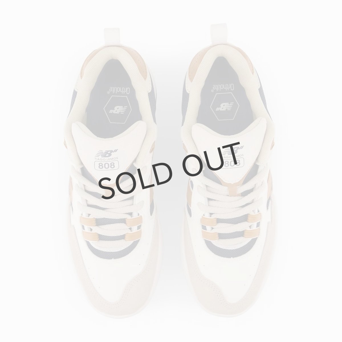 画像4: NEW BALANCE NUMERIC "NM808FCY / Tiago Lemos 808" - WHITE&BROWN (4)