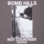 画像2: GX1000 "BOMB HILLS NOT COUNTRIES TEEB" - CHARCOAL (2)