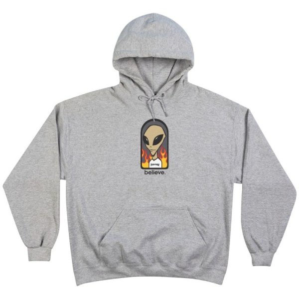 画像1: THRASHER "THRASHER x AWS BELIEVE HOOD" -  GREY (1)