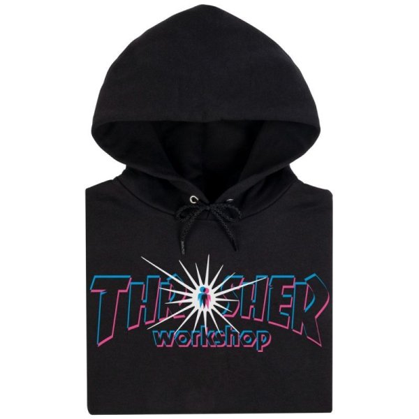 画像2: THRASHER "THRASHER x AWS NOVA HOODIE" -  BLACK (2)