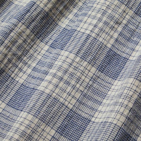 画像7: EVISEN SKATEBOARDS "WILLIAM CHECK SHIRT" - LIGHT NAVY (7)