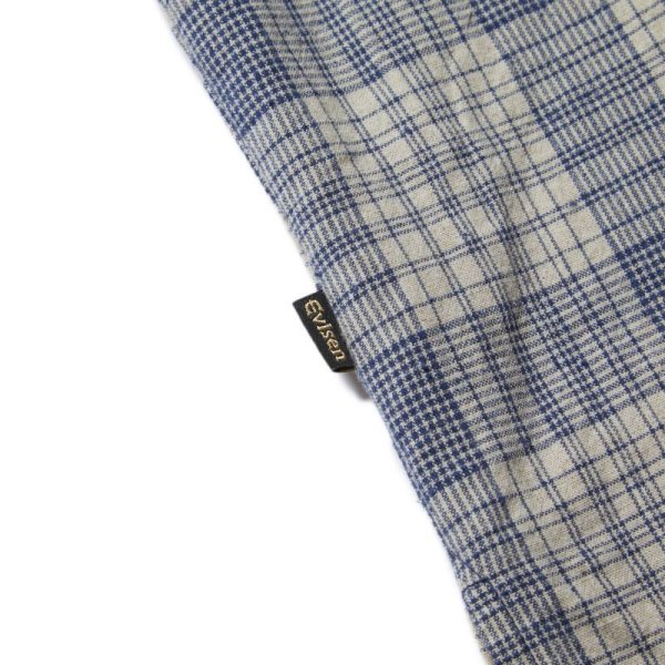 画像5: EVISEN SKATEBOARDS "WILLIAM CHECK SHIRT" - LIGHT NAVY (5)
