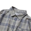 画像2: EVISEN SKATEBOARDS "WILLIAM CHECK SHIRT" - LIGHT NAVY (2)