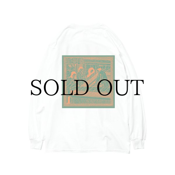 画像2: EVISEN SKATEBOARDS "MIDNIGHT SUSHI LS TEE" - WHITE (2)