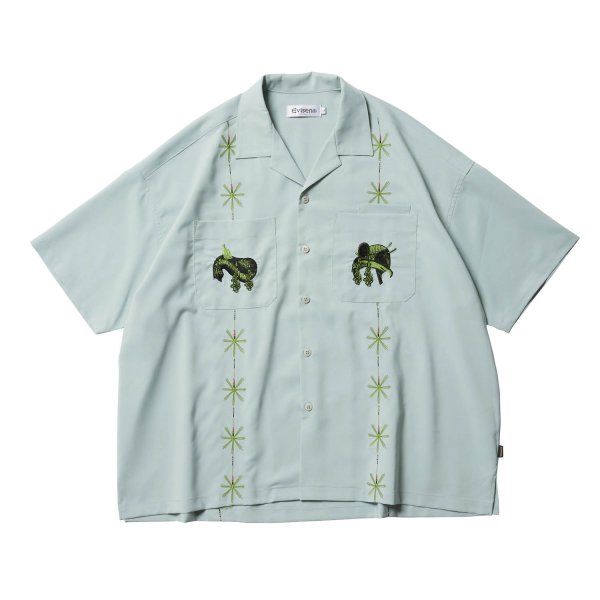 画像1: EVISEN SKATEBOARDS "KATSURA FIRE SHIRT" - MINT (1)