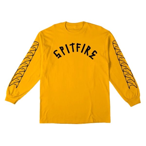 画像1: SPITFIRE WHEELS "SPITFIRE × GONZ L/S TEE" - GOLD (1)