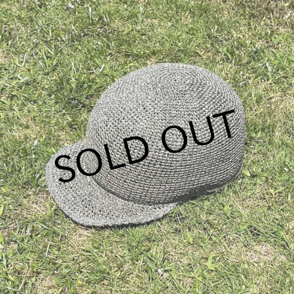 画像1: NOROLL "NOROLL BASEBALL RAFFIA CAP" -  GREY (1)