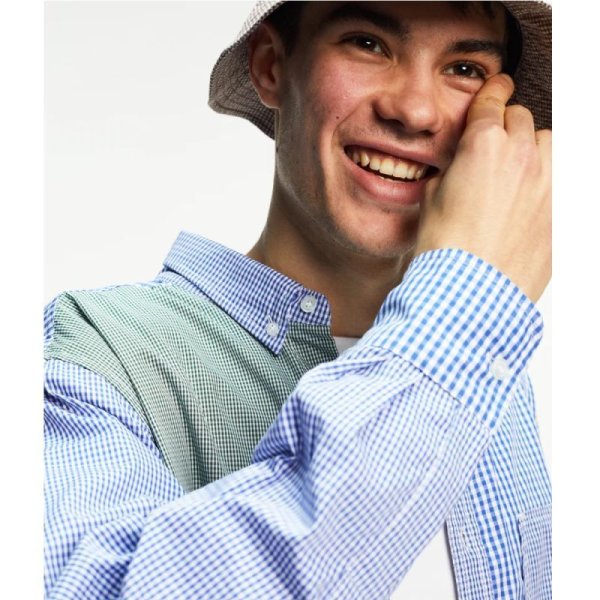 画像3: POP TRADING COMPANY "CHECKED BD SHIRT" - GREEN (3)