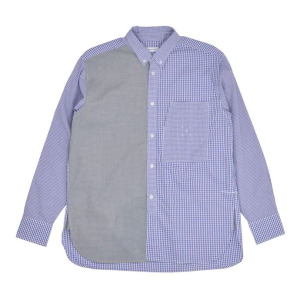 画像1: POP TRADING COMPANY "CHECKED BD SHIRT" - GREEN (1)