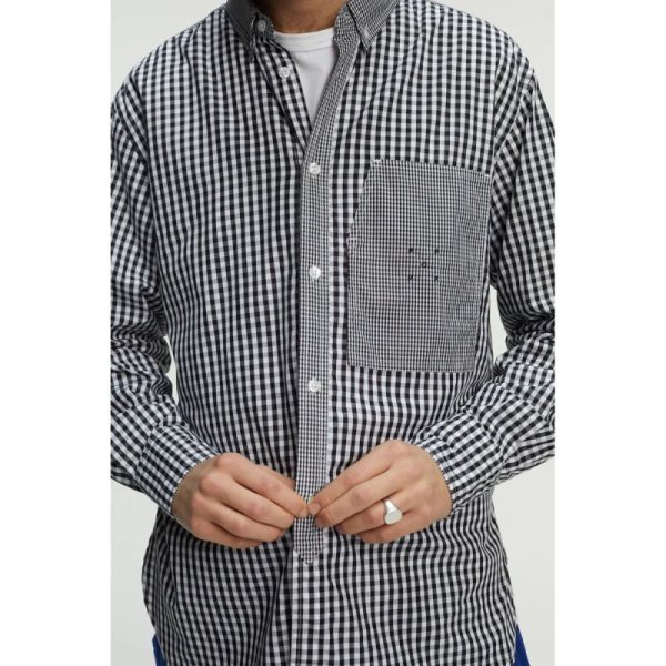 画像4: POP TRADING COMPANY "CHECKED BD SHIRT" -  Grey (4)