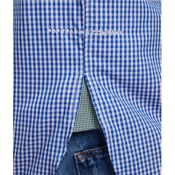 画像5: POP TRADING COMPANY "CHECKED BD SHIRT" - GREEN (5)