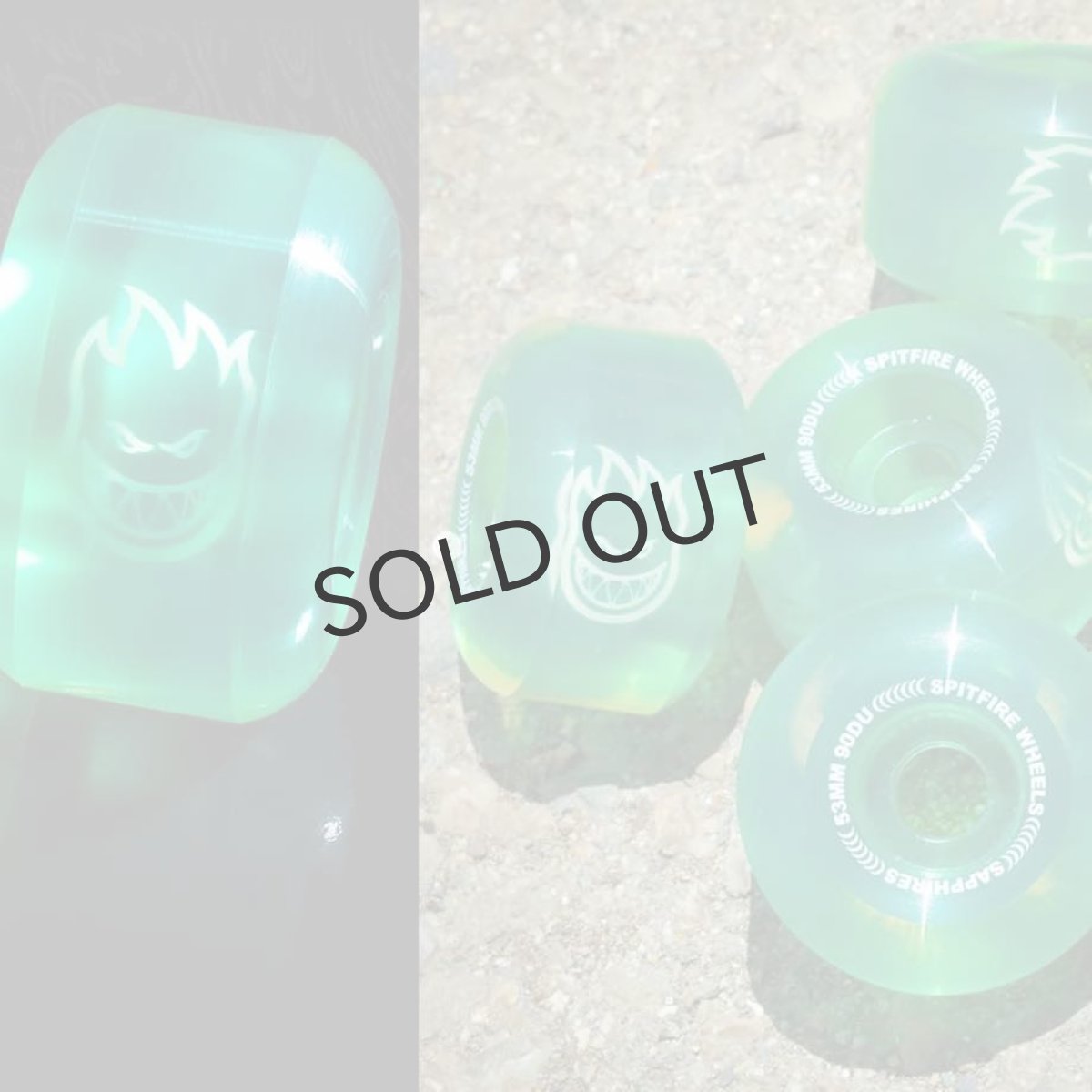 画像1: SPITFIRE  "SAPPHIRE 90DURO 53mm" - CLEAR / GREEN (1)