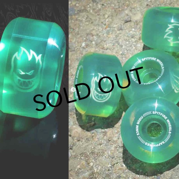 画像1: SPITFIRE  "SAPPHIRE 90DURO 53mm" - CLEAR / GREEN (1)