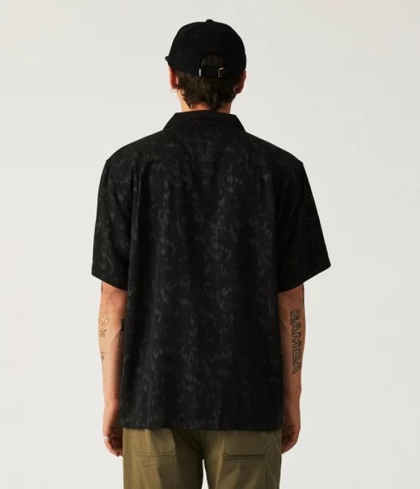 画像3: FORMER MERCHANDISE "MARILYN DIFFUSE SS SHIRT" - BLACK (3)