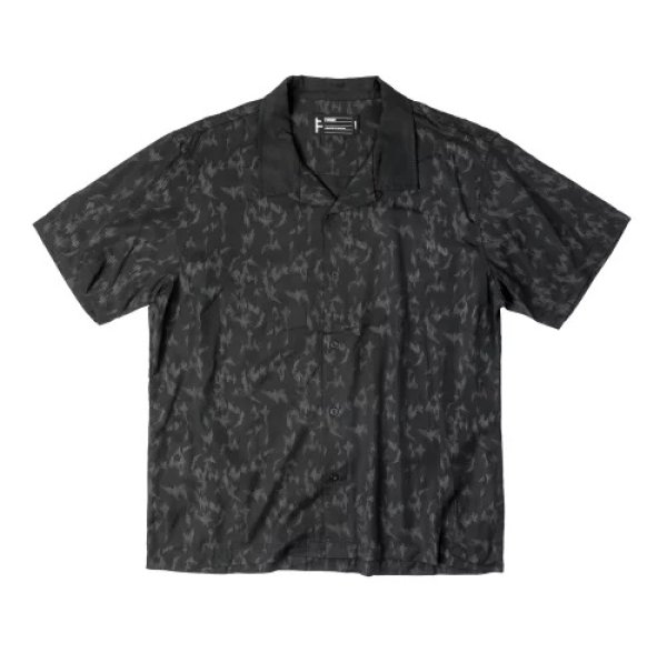 画像1: FORMER MERCHANDISE "MARILYN DIFFUSE SS SHIRT" - BLACK (1)