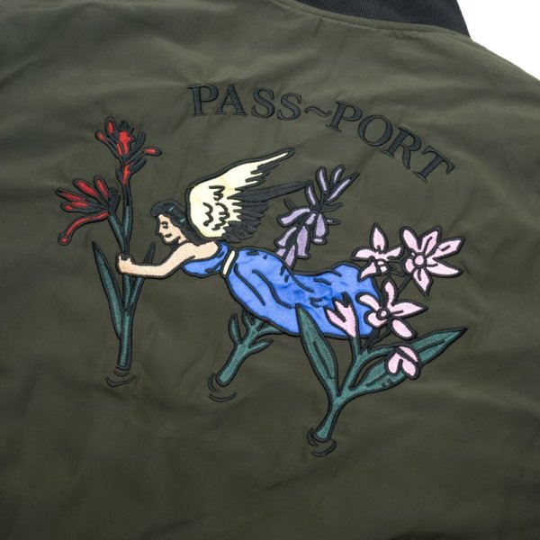 画像3: PASS~PORT. "GARDENING SATIN JACKET" - FORESTGREEN (3)