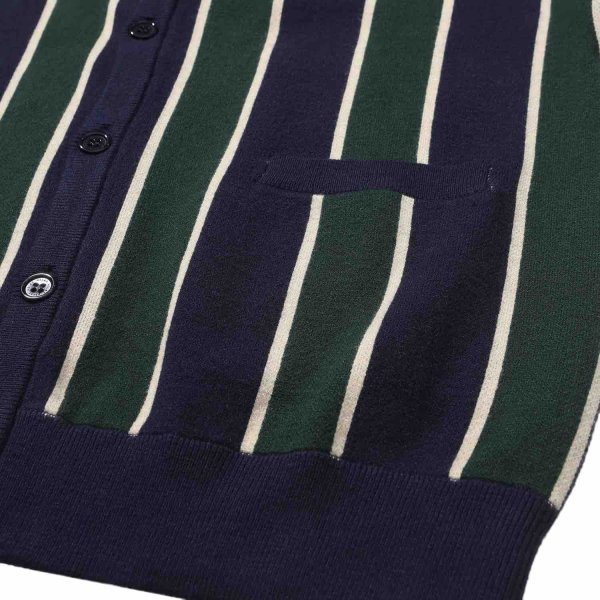 画像7: HELAS "ROYAL KNIT CARDIGAN" - NAVY / GREEN (7)