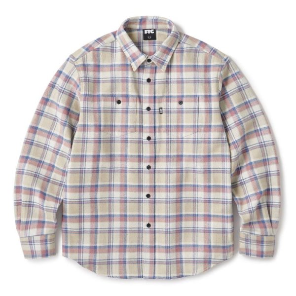 画像1: FTC "HEAVY PLAID NEL SHIRT" - TAN (1)