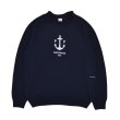 画像1: POP TRADING COMPANY "Captain Knitted Crewneck" - NAVY (1)
