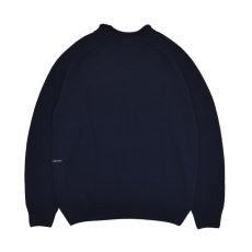 画像2: POP TRADING COMPANY "Captain Knitted Crewneck" - NAVY (2)