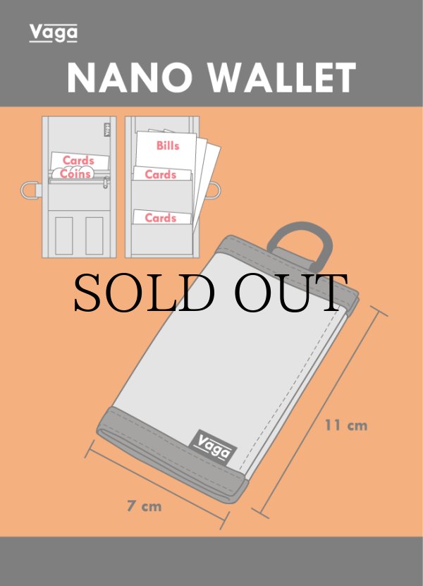 画像4: VAGA "NANO WALLET" - ICE GRAY (4)