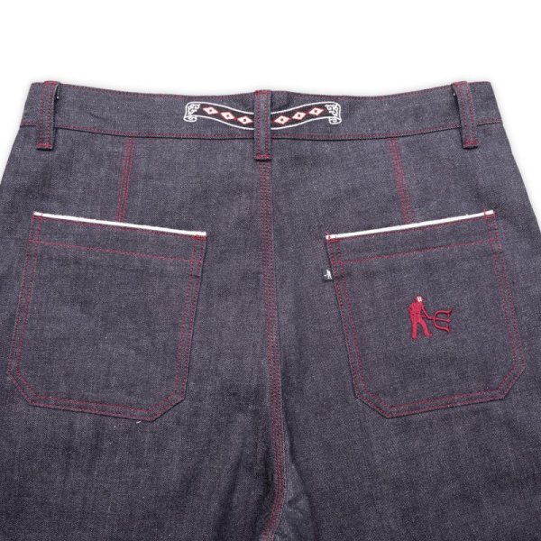 画像1: PASS~PORT. "PASS ~PORT × EVISEN SELVEDGE DENIM WORKERS CLUB PANT" - RAW DENIM (1)