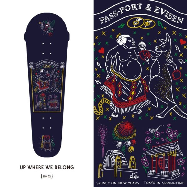 画像5: PASS~PORT. "PASS ~PORT × EVISEN UP WHERE WE BELONG DECK" - 10inch (5)