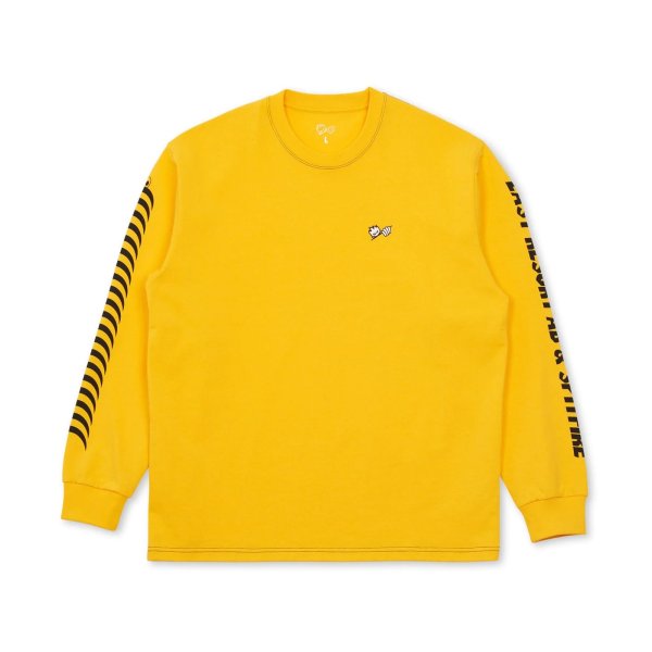 画像1: LAST RESORT AB "LRAB × SPITFIRE LS TEE" - YELLOW (1)