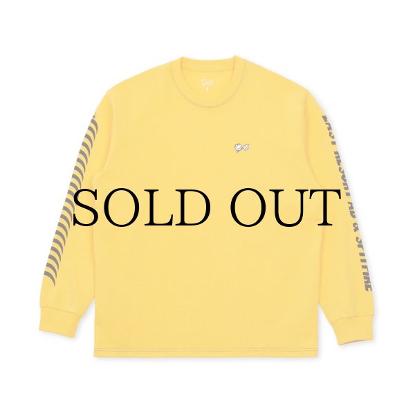 画像1: LAST RESORT AB "LRAB × SPITFIRE LS TEE" - YELLOW (1)