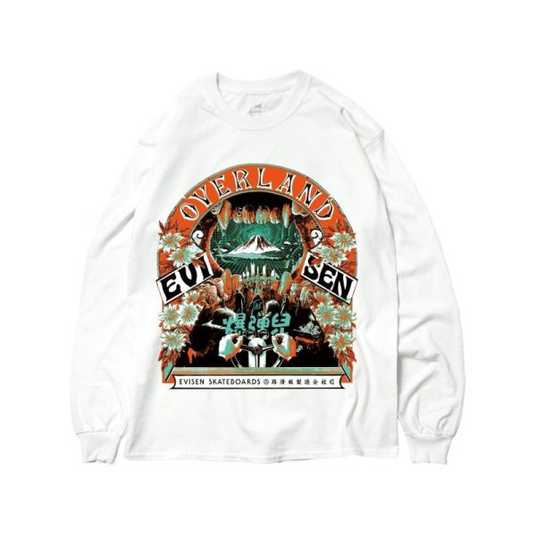 画像1: EVISEN SKATEBOARDS "OVERLAND LS" - WHITE (1)